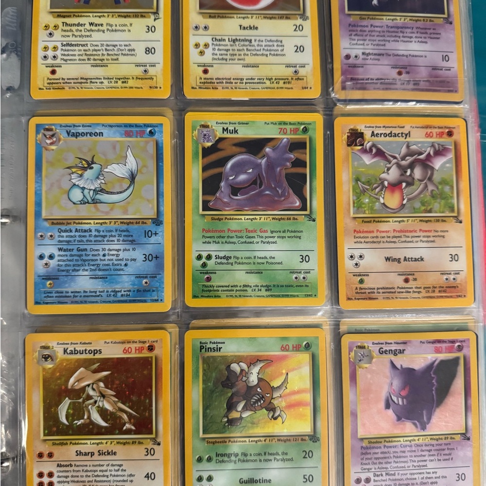 465 Vintage Pokémon Trading Cards Collection-1999